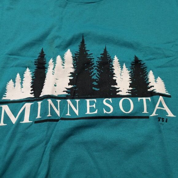 Vintage Minnesota Tree graphic Single Stitched T-shirt - Picture 2 of 9